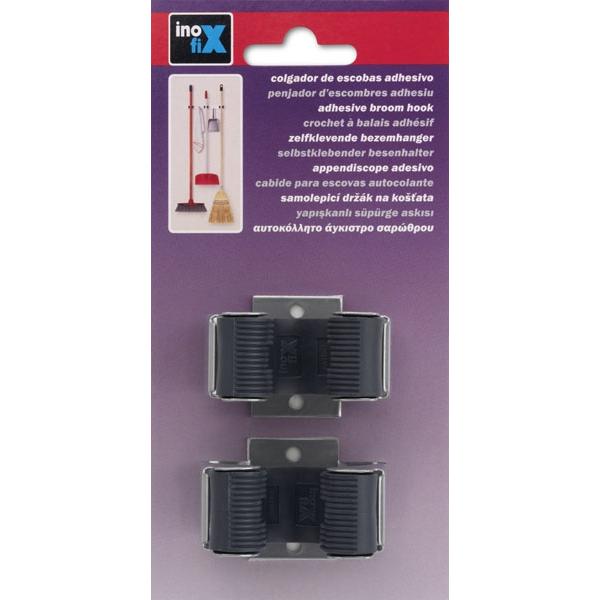 Cabide adesivo para vassouras