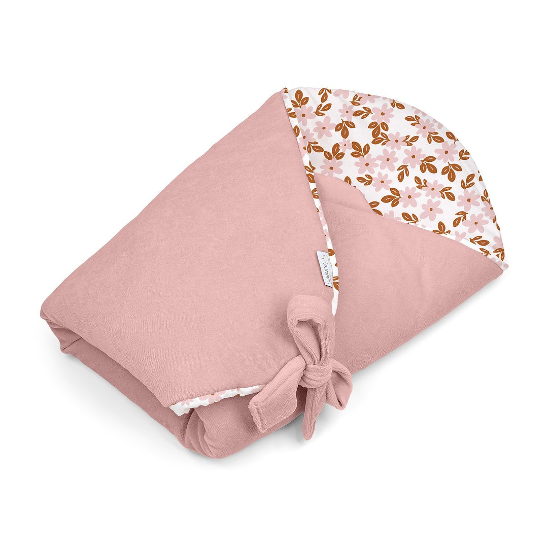 Saco Capazo Bebé Velour Retro Flower_2