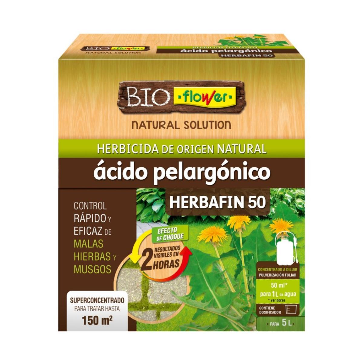 Concentrado de herbicida ácido pelargónico BioFlower 250 ml