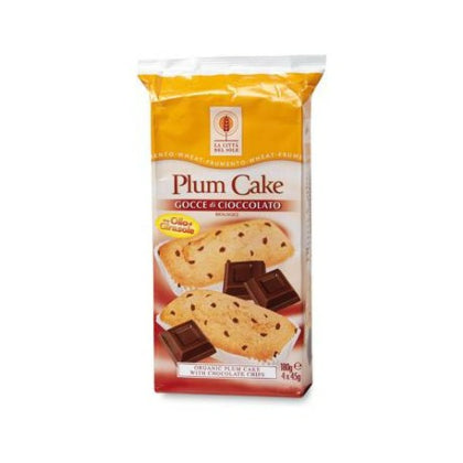 Bolo de ameixa com pepitas de chocolate, La Città del Sole, 4x45g