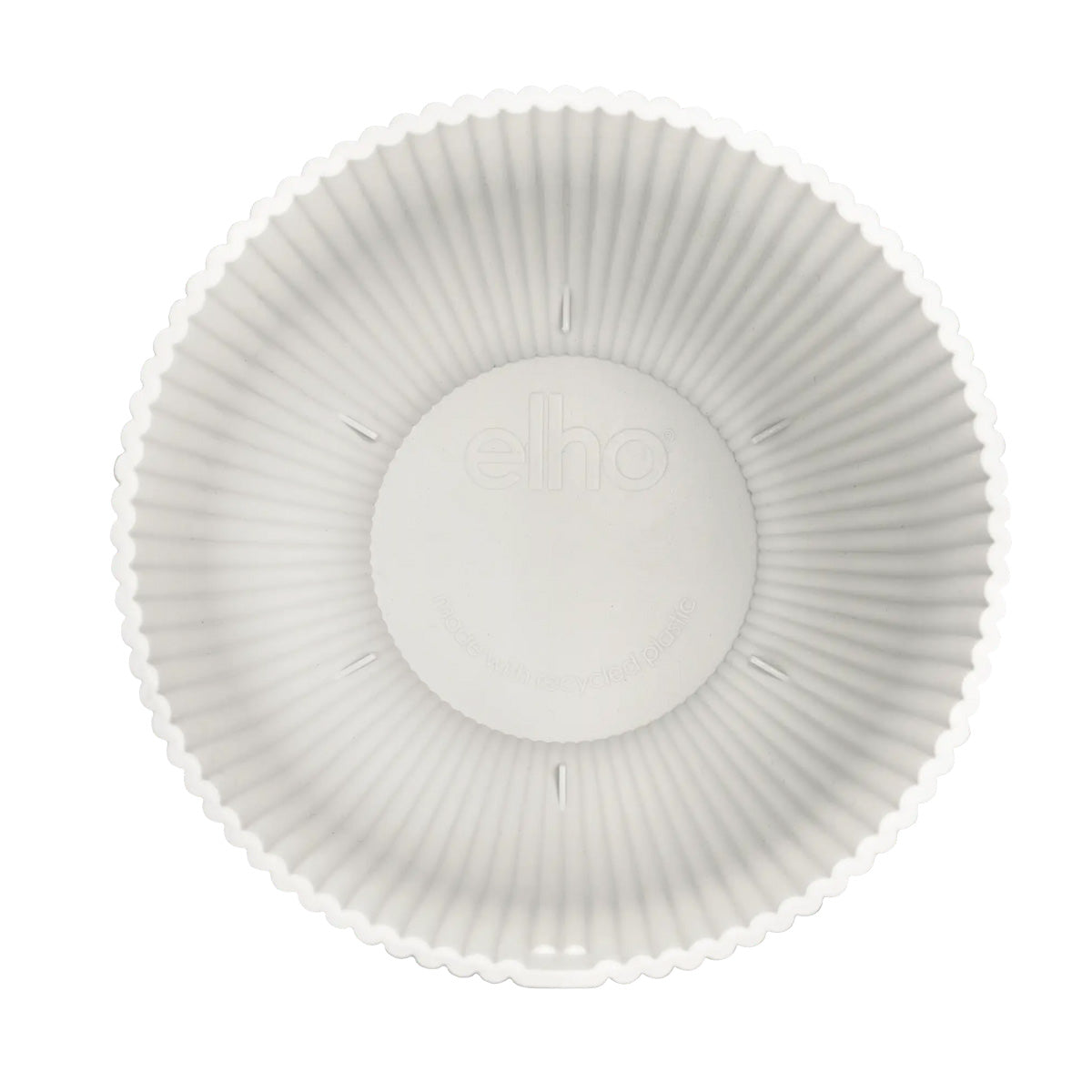 Vaso de flores branco sedoso Vibes dobrável cupê Elho 30 cm