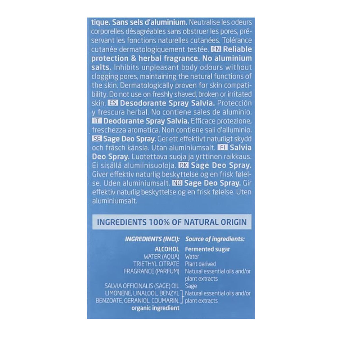 Desodorizante Weleda Sage 100 ml