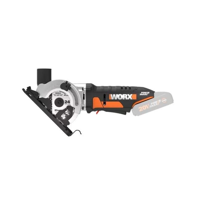 Serra circular portátil Worxsaw 20V S/bat - Worx