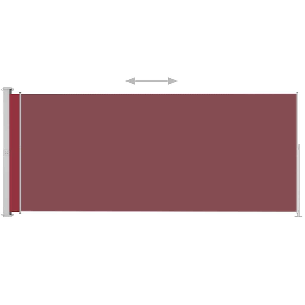 Vidaxl Toldo Lateral Retráctil Para Patio Rojo 200x500 Cm_4