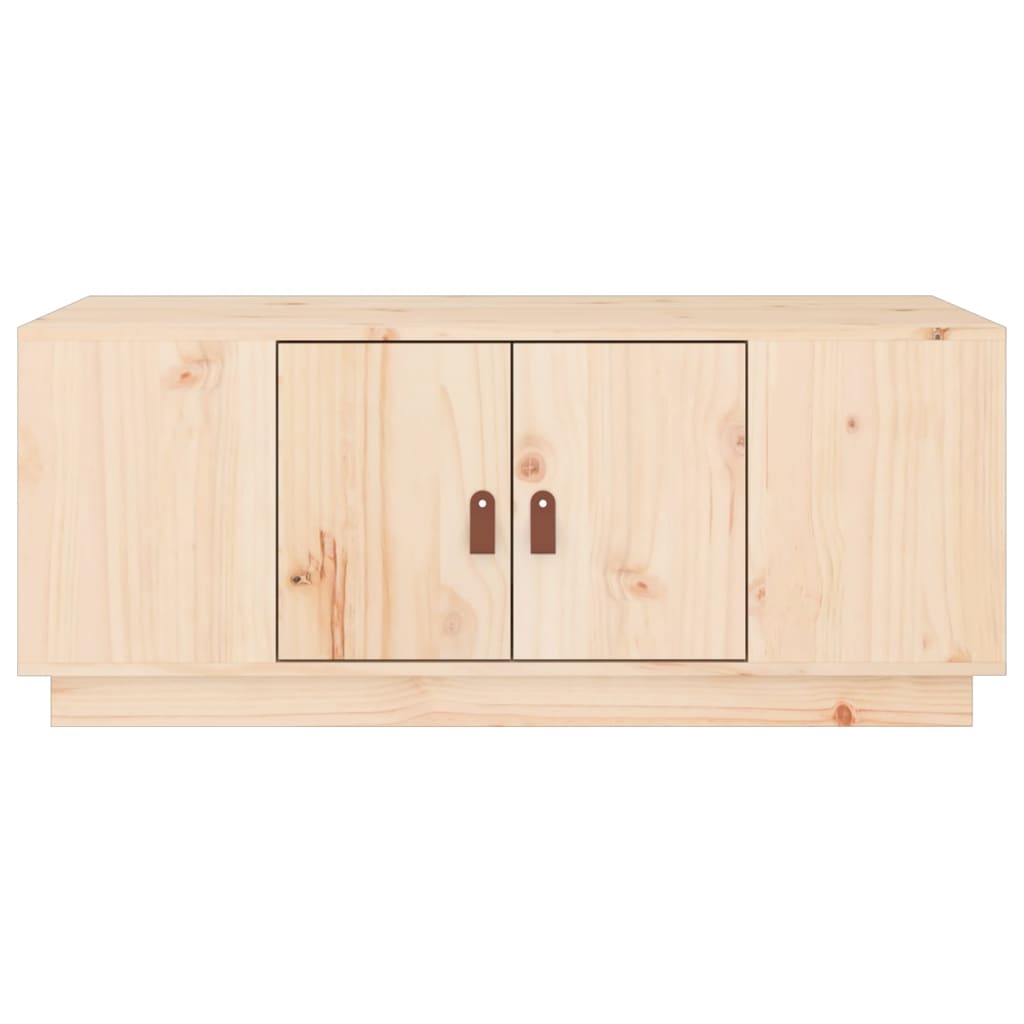 Mesa De Centro De Madera Maciza De Pino 100x50x41 Cm_4