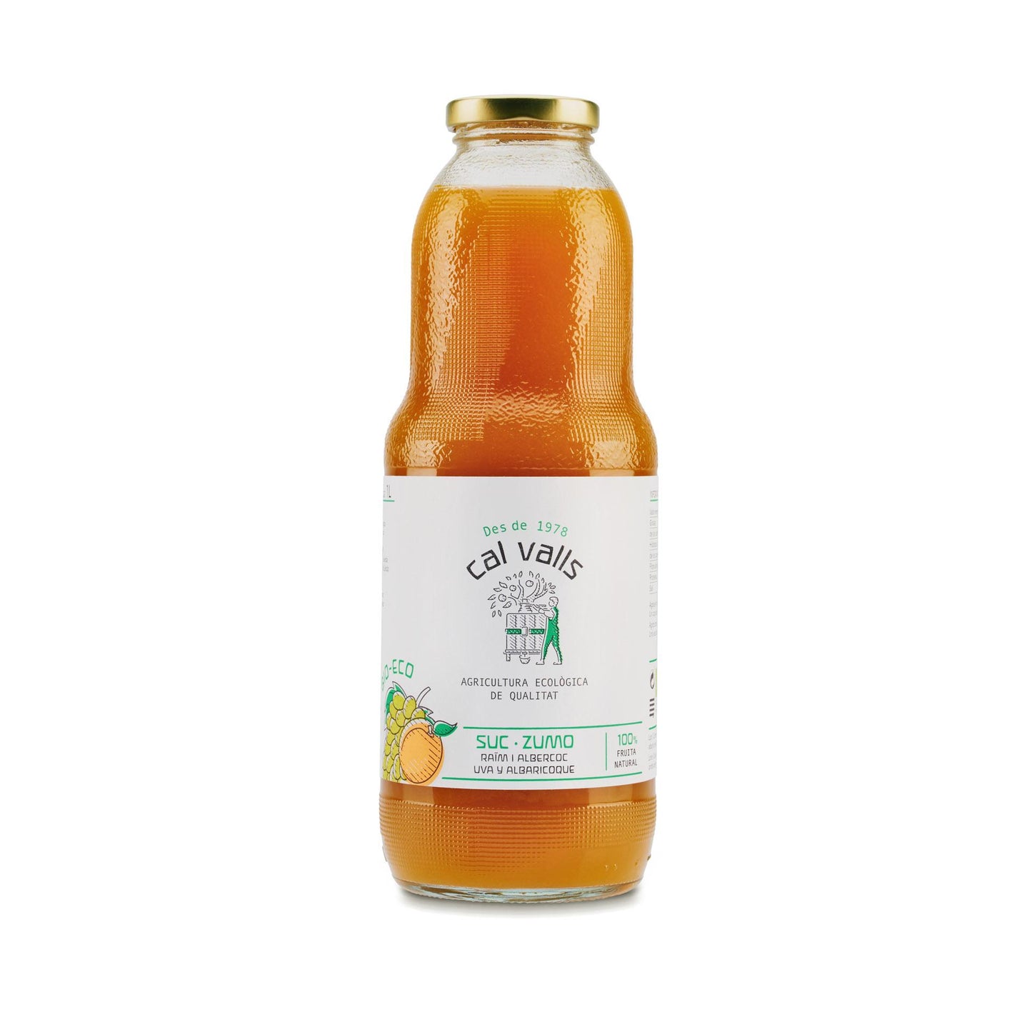 Zumo de Albaricoque y Uva Eco Cal Valls 1L