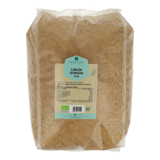 Sementes de linhaça dourada ECO Planeta Huerto 2,5 kg