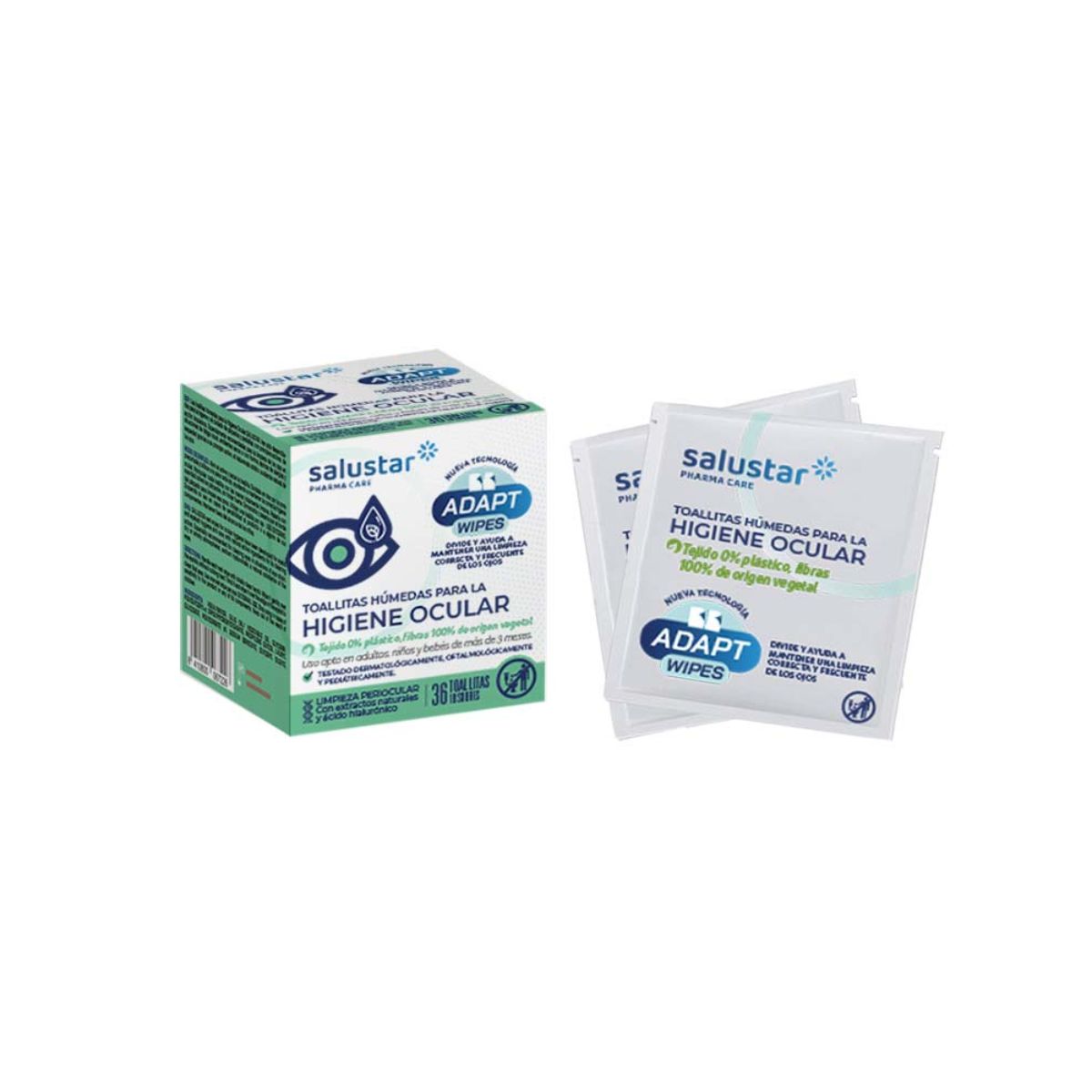 Toalhitas para higiene ocular Salustar, 36 unidades