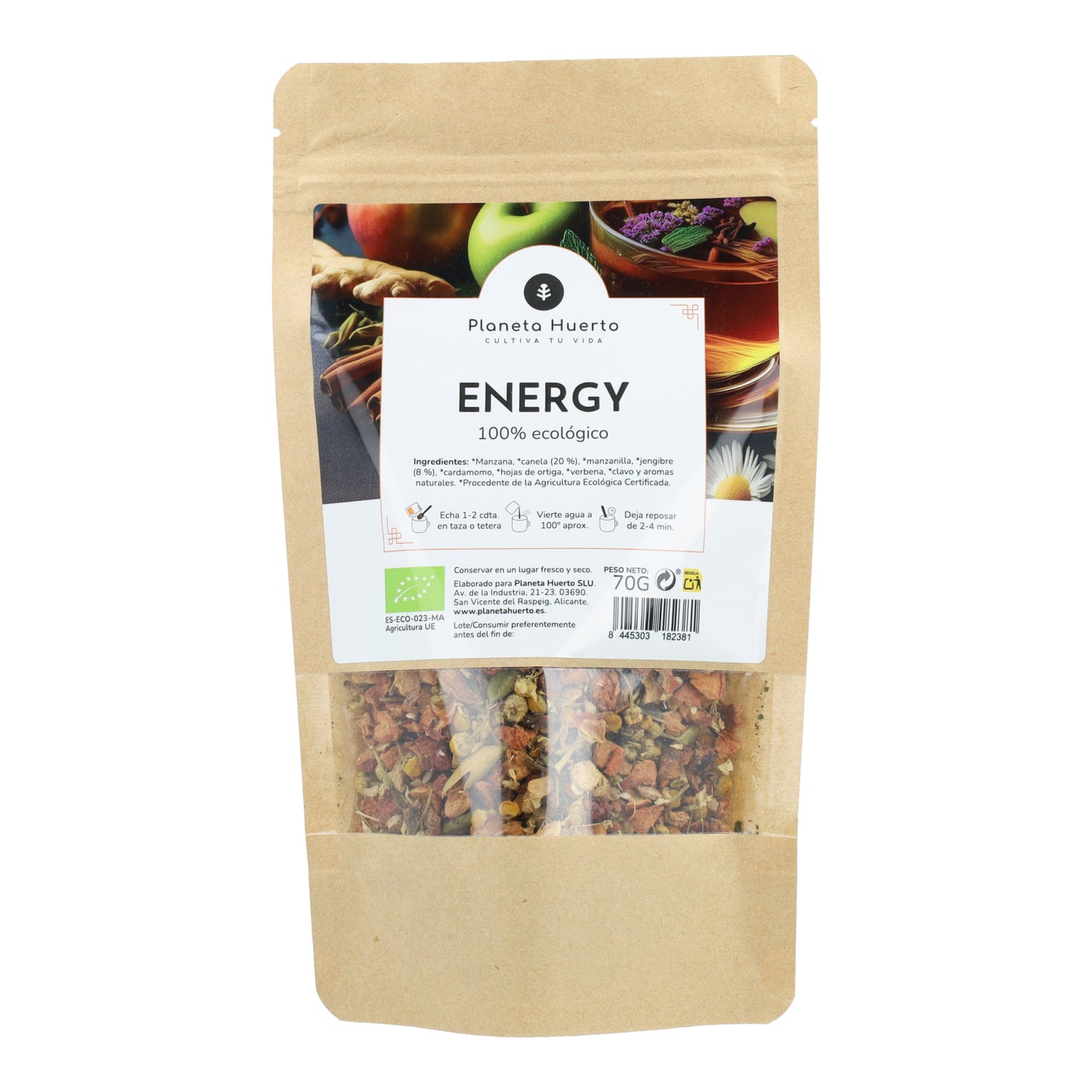 Infusão Energética ECO Planeta Huerto 70g