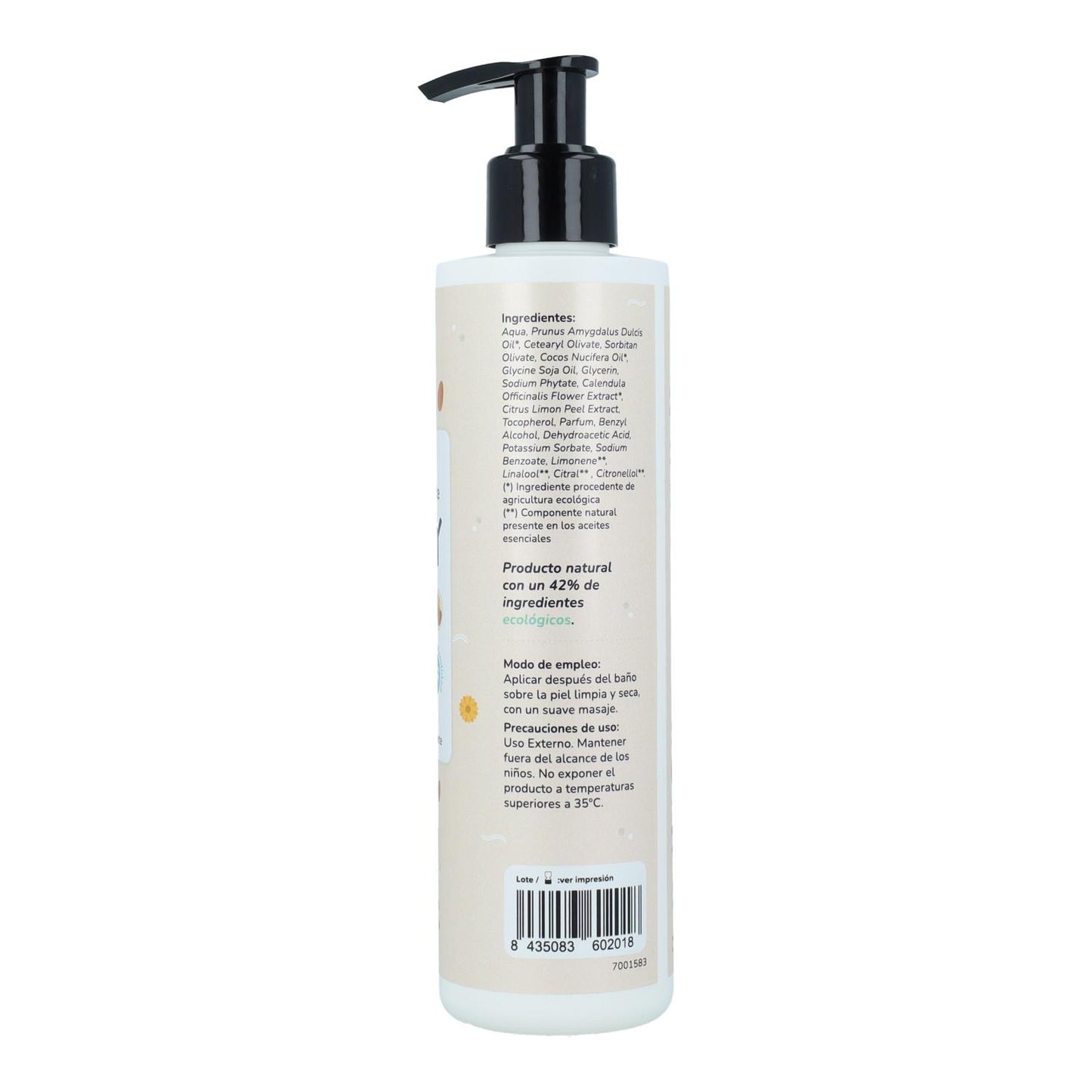 Pack Infantil Calêndula e Amêndoa: gel e champô + creme hidratante Planeta Huerto