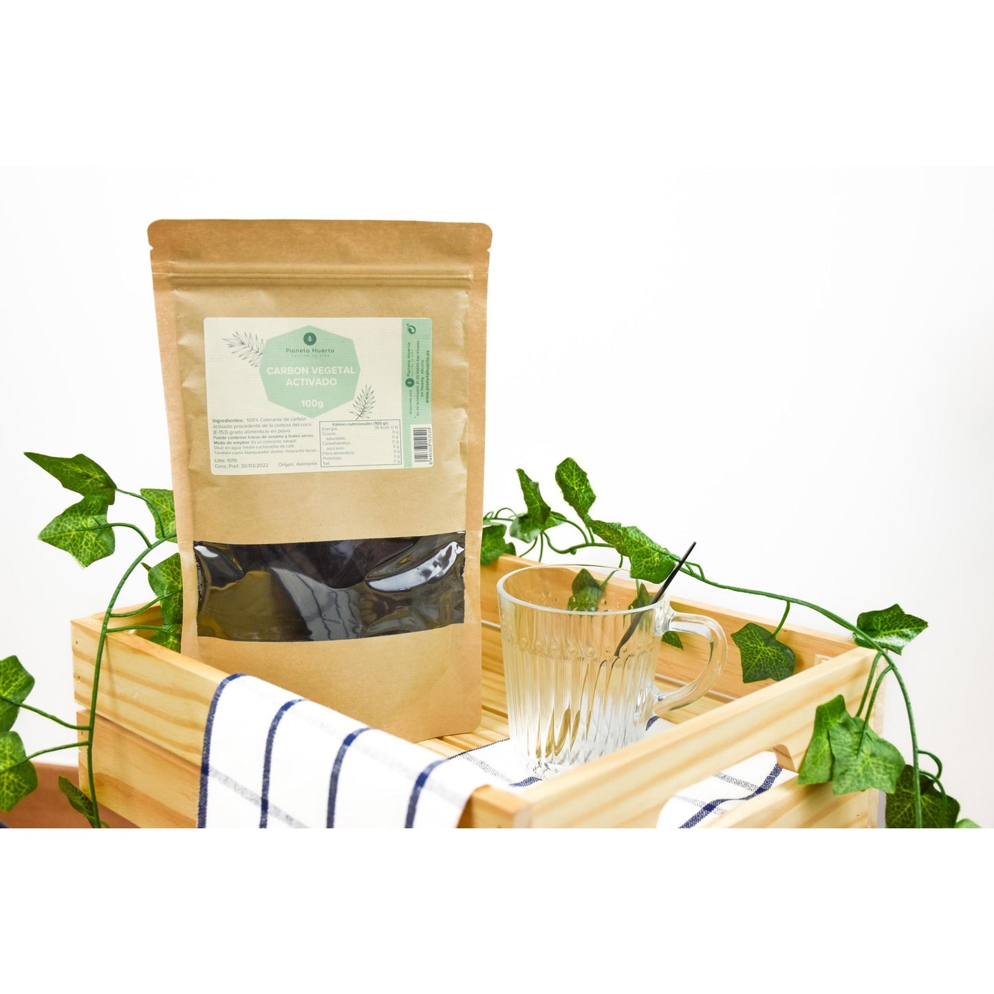 Carvão ativado em pó Planeta Huerto 100 gr