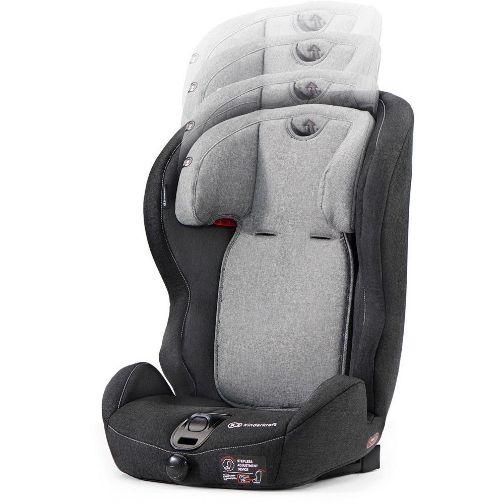 Cadeira auto KinderKraft Safety Fix cinzento/preto com ISOFIX