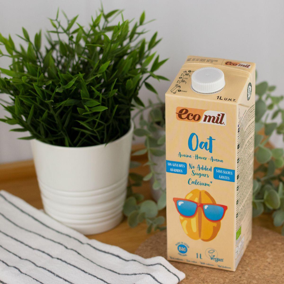 Ecomil Bio PLUS + Bebida de Aveia sem adição de açúcar 1 L