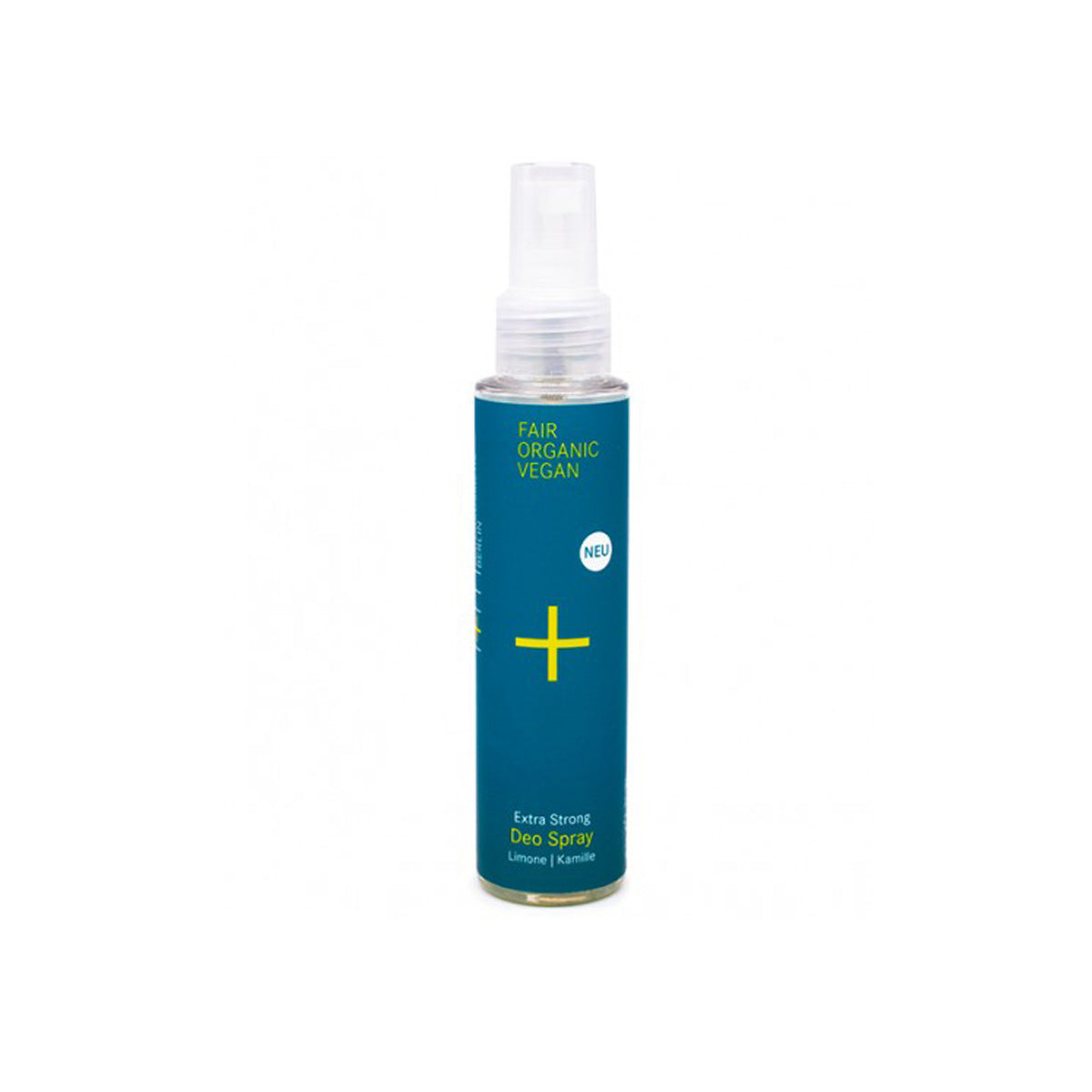 Desodorizante Spray Extra Forte. 100 ml. Plástico reciclado e reciclável.