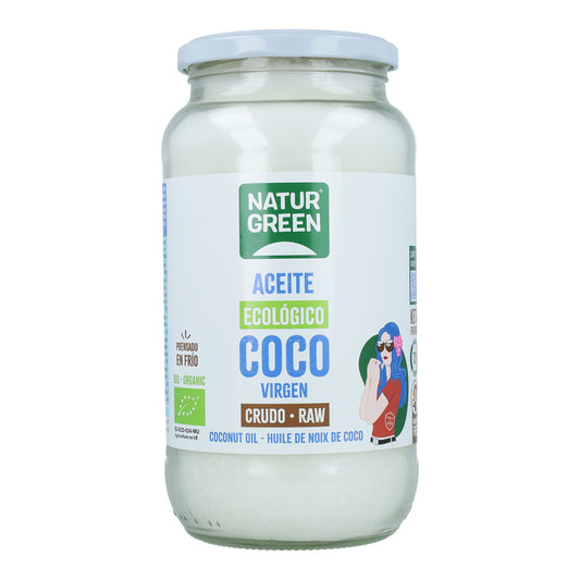 Óleo de coco biológico, NaturGreen 800 g