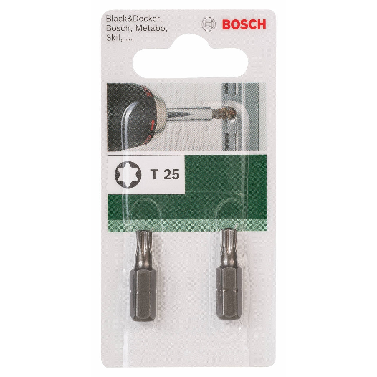 Embalagem de 2 brocas Bosch Torx T 25 de 25 mm