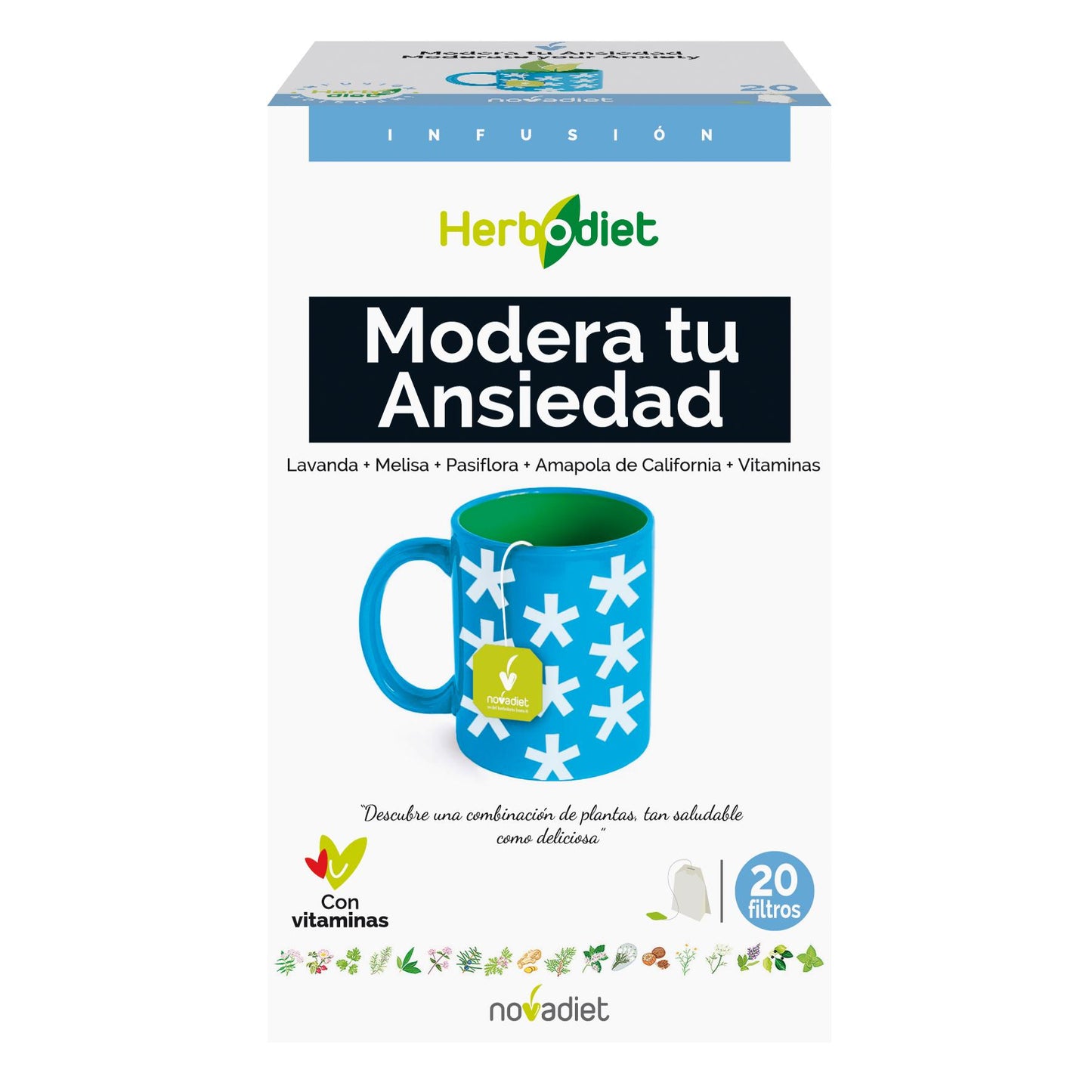 HERBODIET Modere a sua ansiedade. Novadiet 20 filtros