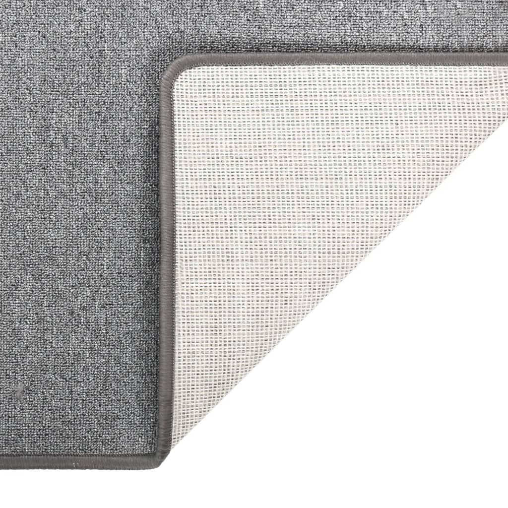 Vidaxl Alfombra De Pasillo Gris Oscuro 50x100 Cm_4