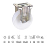 Rueda Industrial Nylon Placa Fija   80 Mm.