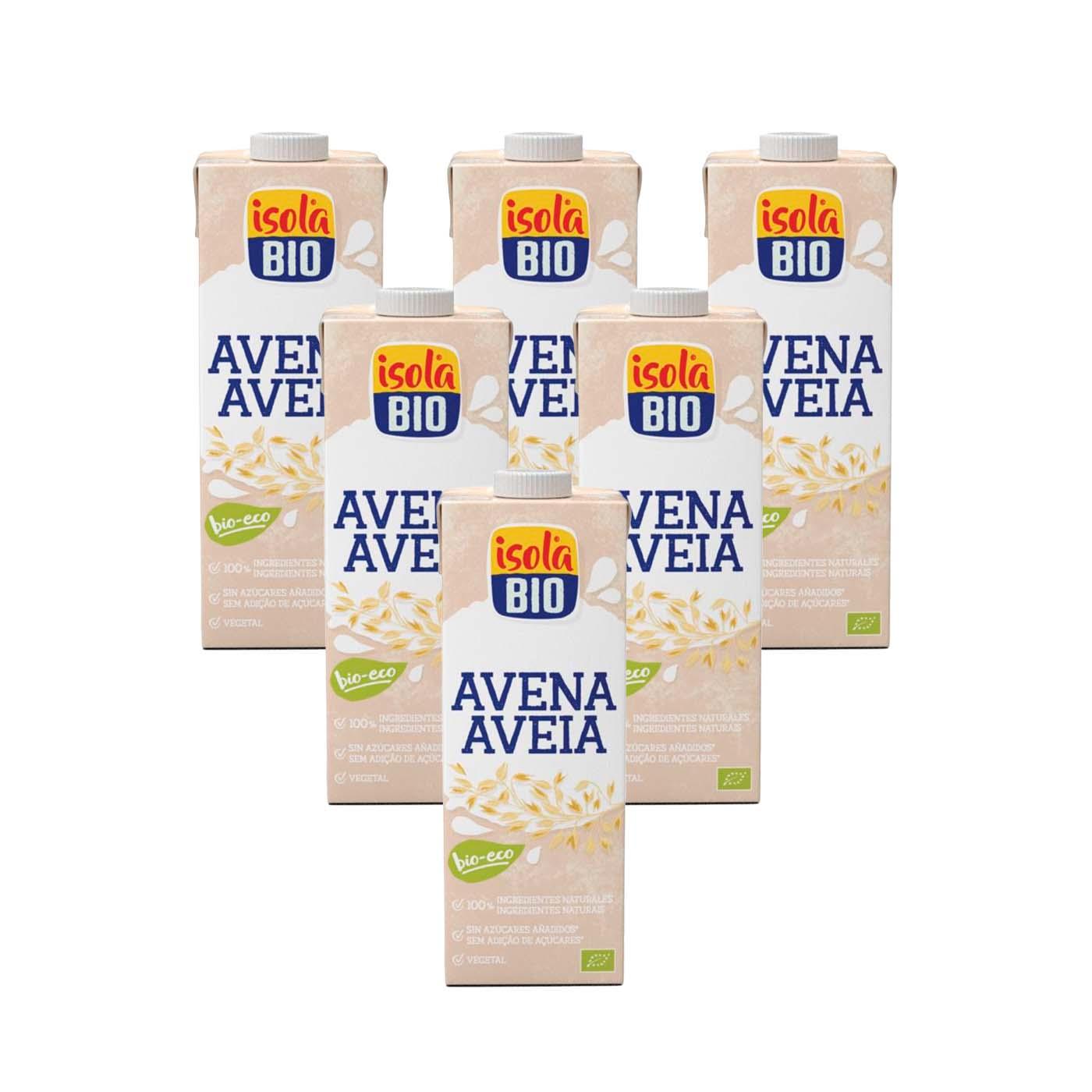Embalagem de 6 x Bebida de Aveia Bio Isola Bio 1 L