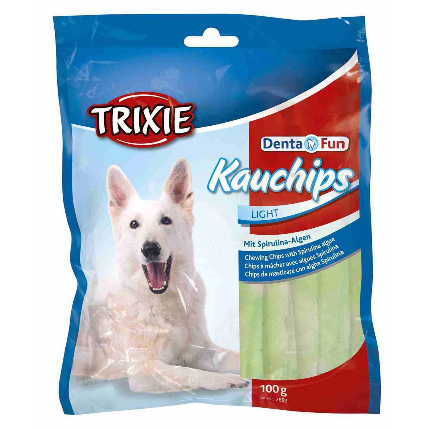 Trixie Chips Mastigáveis com Spirulina Denta Fun Light Trixie 100 g
