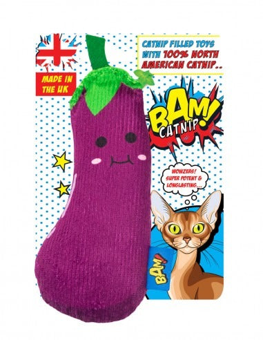 Brinquedo para gatos Aubergine Genie com erva-gateira BAM!