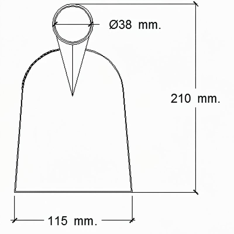 Azada Forjada Sin Mango 219/ 650 Gramos
