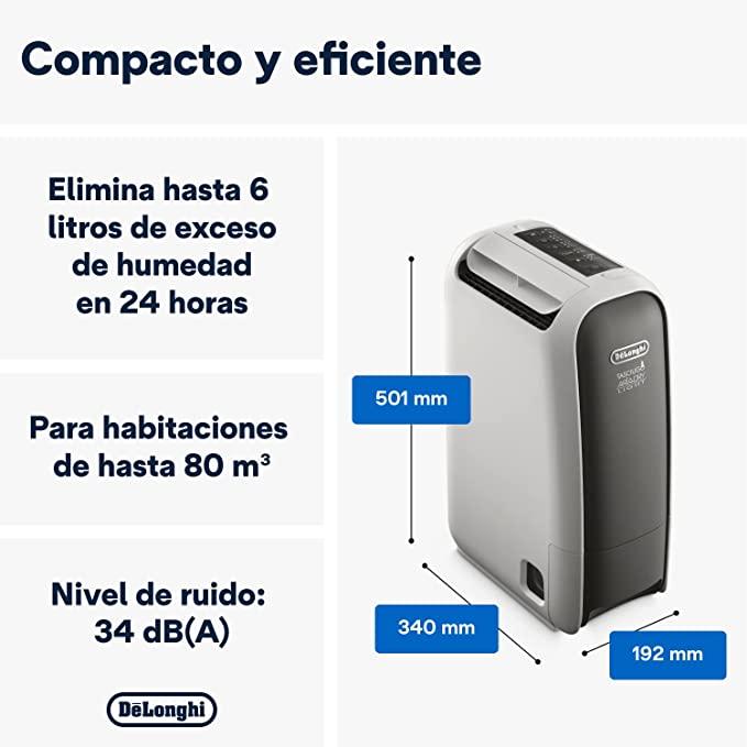 Desumidificador silencioso Delonghi DNS65 com ionizador