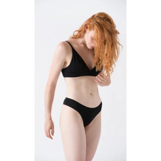 Tanga branca em algodão orgânico Minimalismo