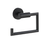 Suporte para rolo de papel higiénico Wenko Bosio em aço inoxidável preto mate sem tampa