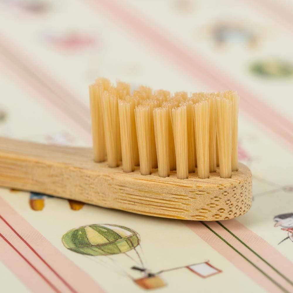 Embalagem de 4 escovas de dentes de bambu Pandoo