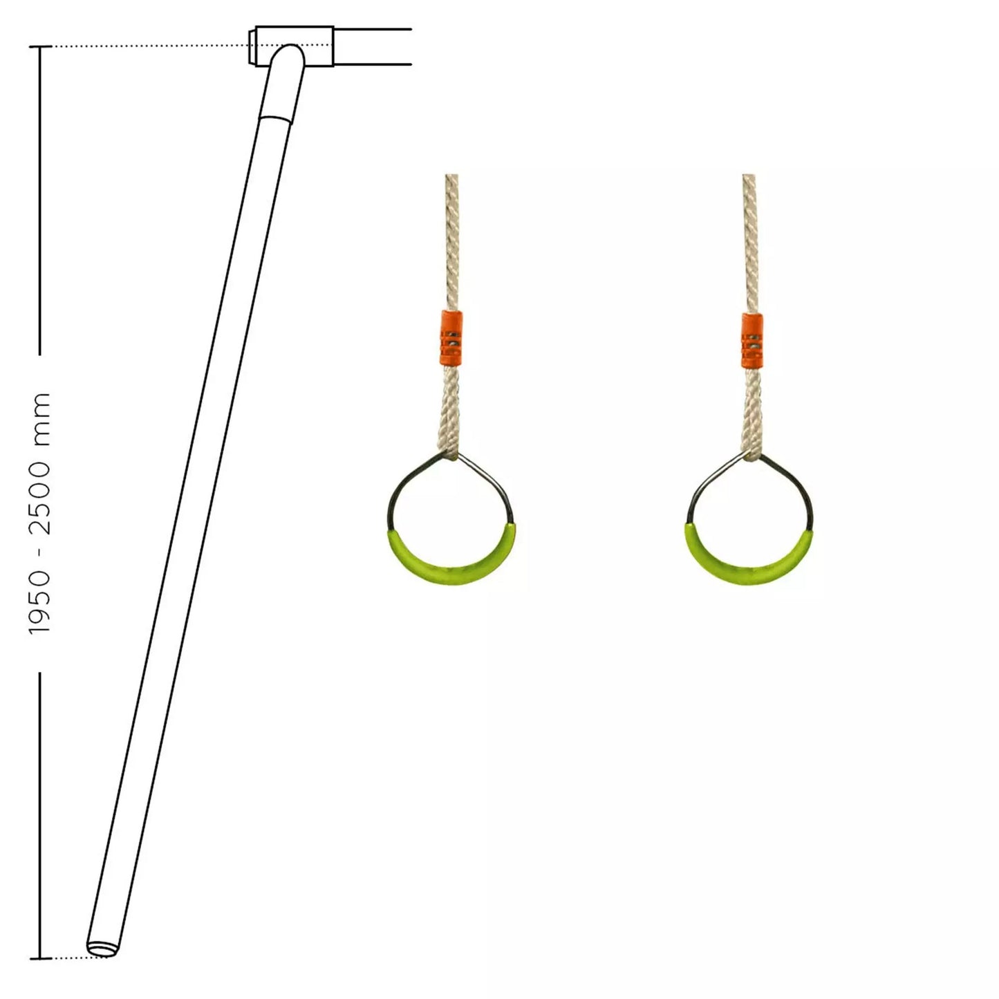 Conjunto de anéis de baloiço Soulet