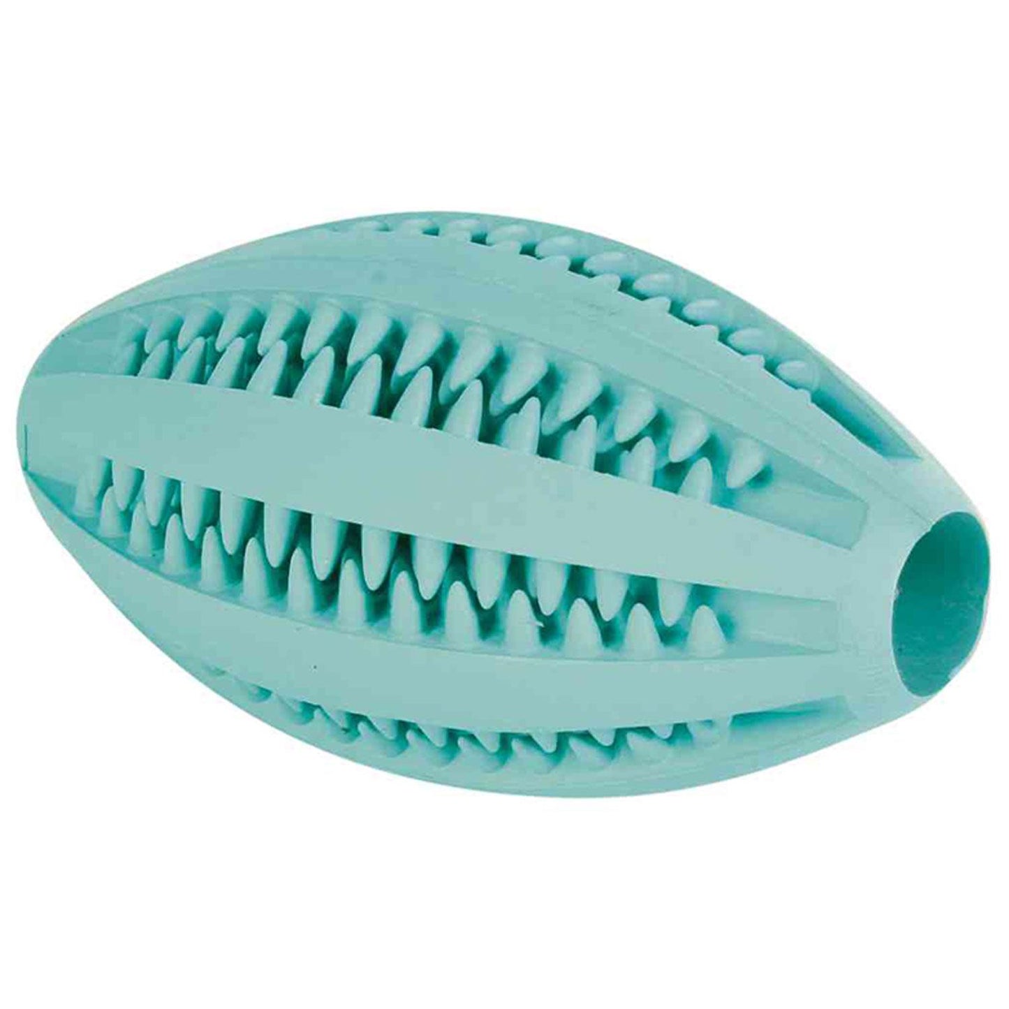 Trixie Denta Fun Bola de Rugby de Borracha Natural Menta 11 cm