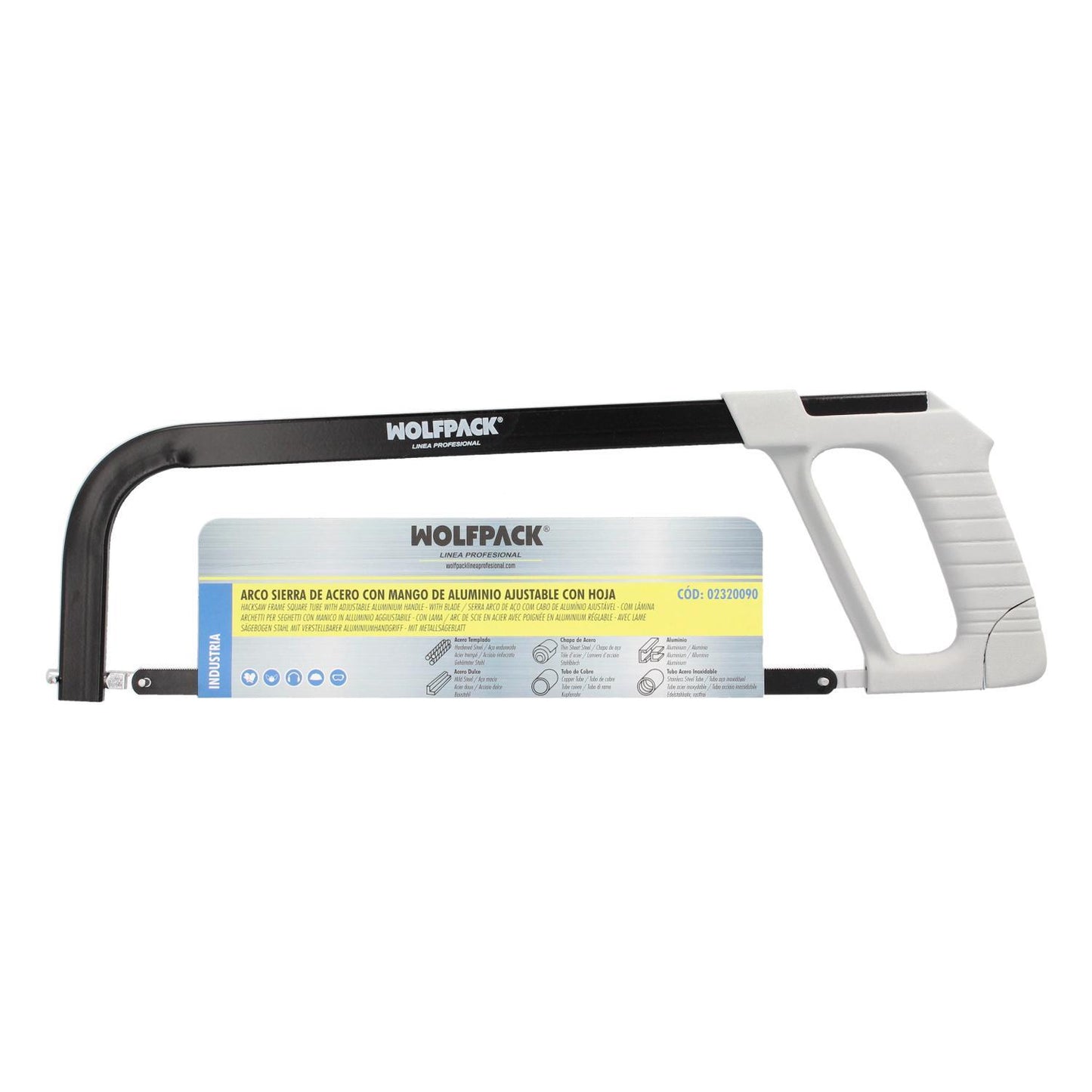 Arco Sierra Acero Con Empuñadura De Aluminio Angulo Corte Ajustable. Corta Acero, Aluminio, Madera, Plastico, Cobre