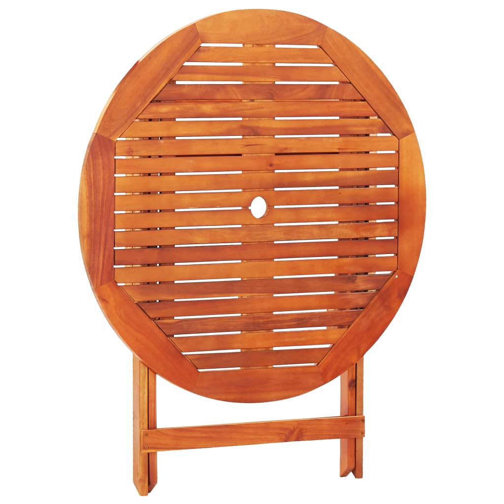 Set De Comedor De Jardín Plegable 5 Pzas Madera Eucalipto / Vetonek_5