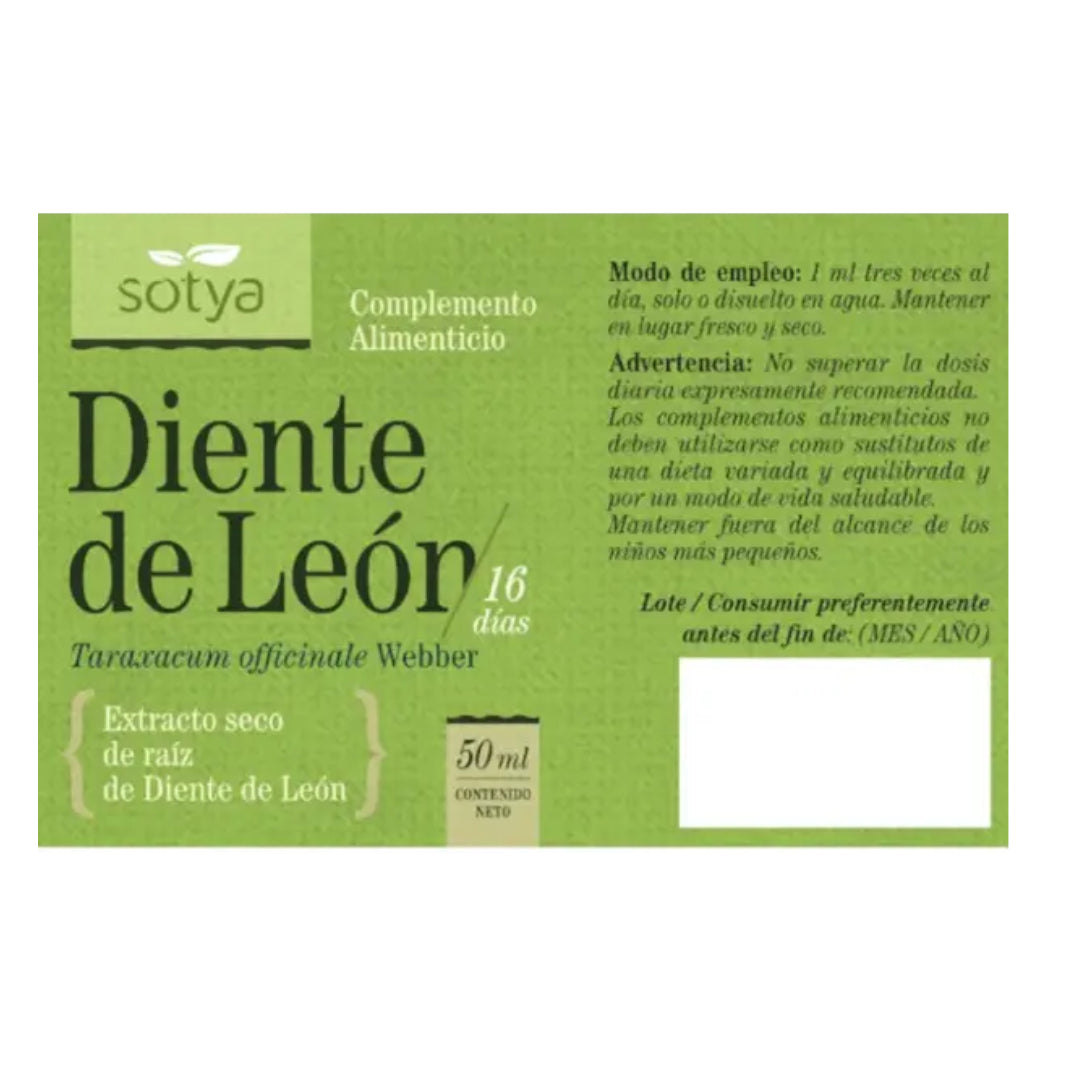 Extrato de Dente-de-leão Sotya 50 ml