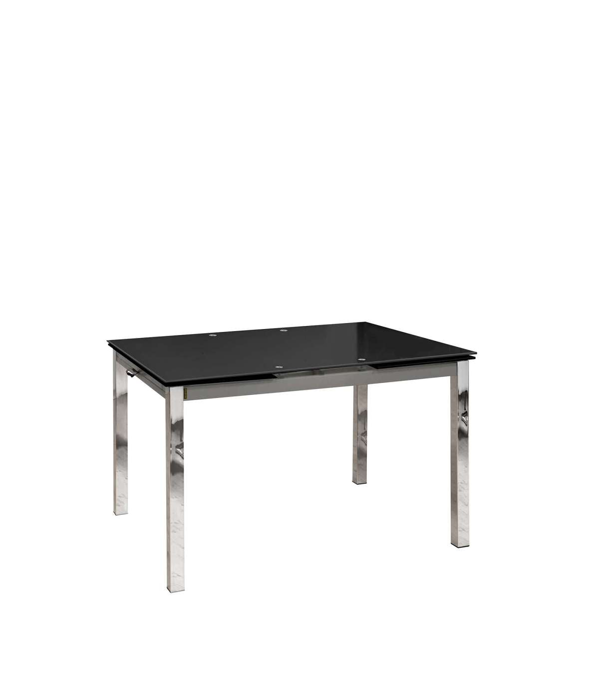 Mesa Para Cocina, Comedor Extensible Md-topo Acabado Cristal Negro, 120/200cm(ancho) 75cm(altura) 90cm(fondo)._5