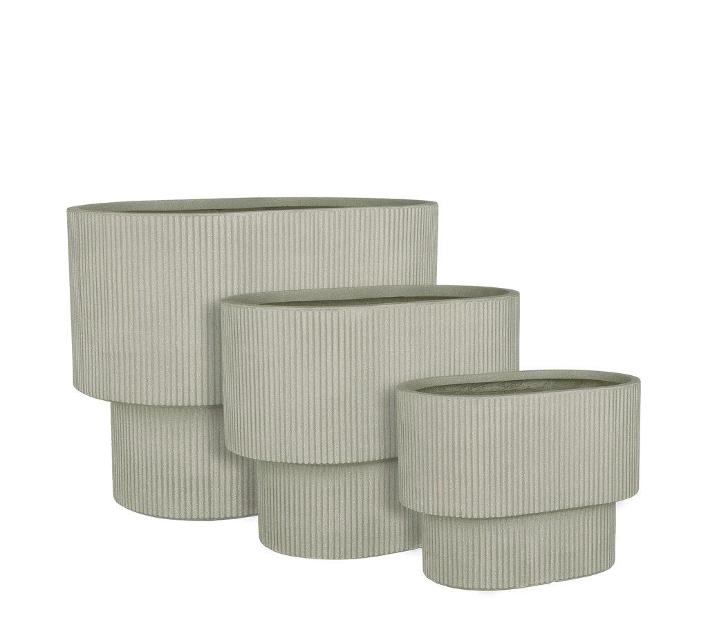 Macetero Quito Oval Gris 67x43x51 Cm_0