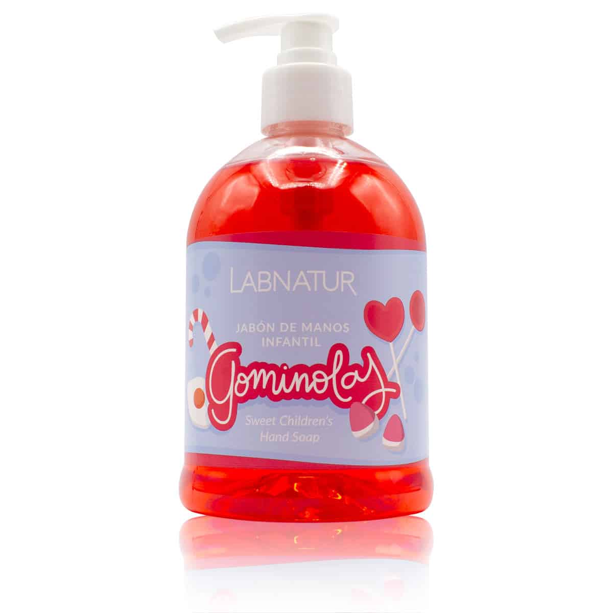 Jabón de Manos de Gominolas Labnatur 500 ml | Aroma Dulce y Goloso | Uso Diario | Higiene Infantil | Vegano_0