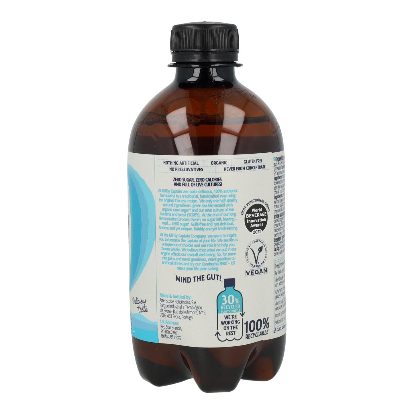 Kombucha Zero Original BIO Captain Kombucha 400ml