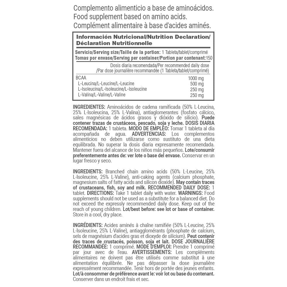 Bcaa 2:1:1 1000 Mg - 150 Tabletas - Endurece Los Músculos - Masmusculo_5