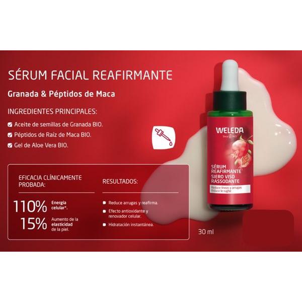Weleda Sérum Refirmante de Romã e Peptídeos de Maca 30ml