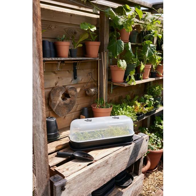 Mini estufa com canteiros e cobertura Green basics Elho L