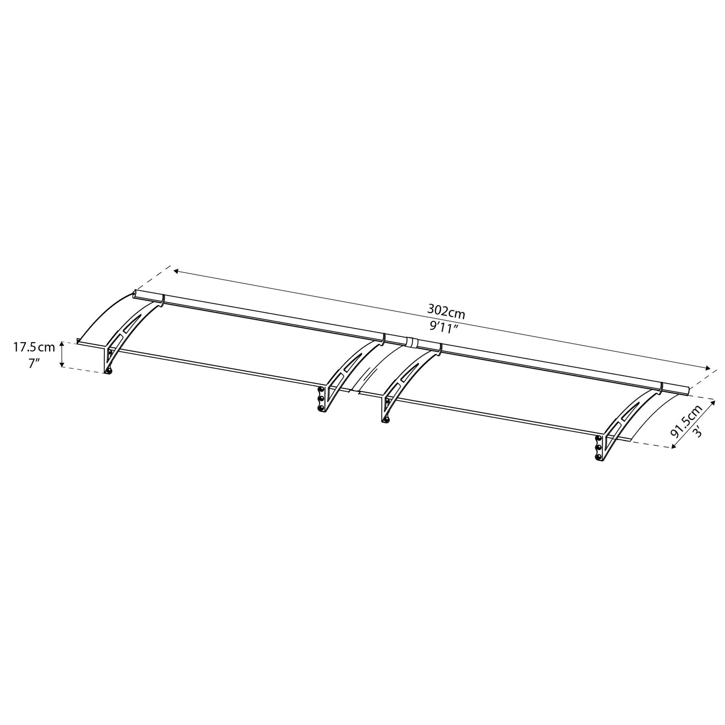 Marquise Áquila 302x91 cm