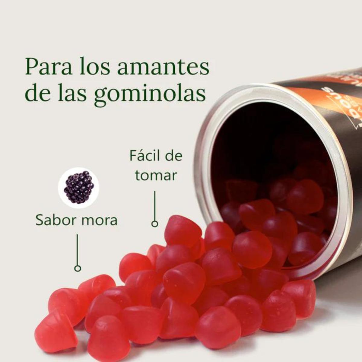 Aldous Bio Gomas multivitamínicas com sabor a amora, 120 gomas