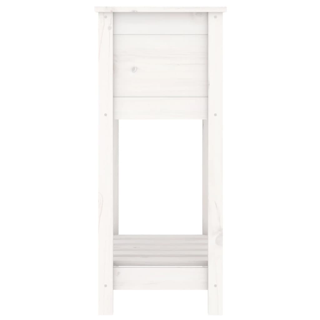 Jardinera De Madera Maciza De Pino Blanco 54x34,5x81 Cm_5
