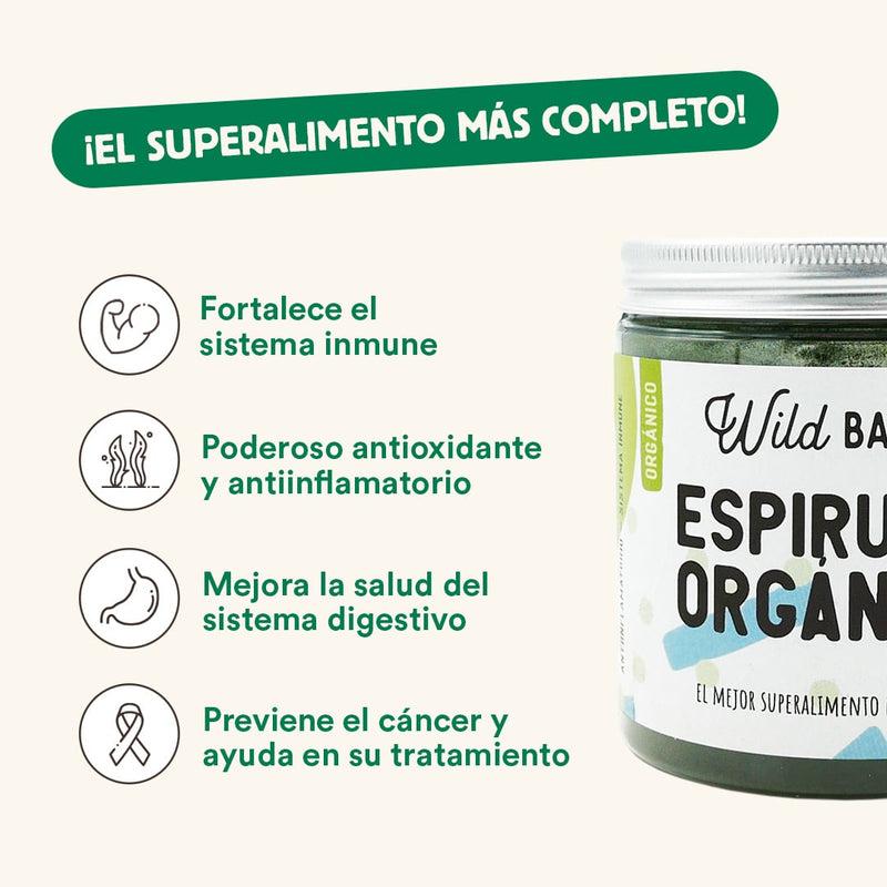Suplemento natural para animais de estimação Wild Balance Spirulina biológica 100g