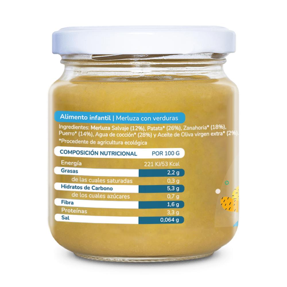 Planeta Huerto Frasco de Pescada e Legumes 180 g