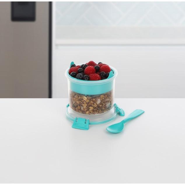 Sistema Breakfast To Go Round Recipiente Hermético para Lanche 530 ml