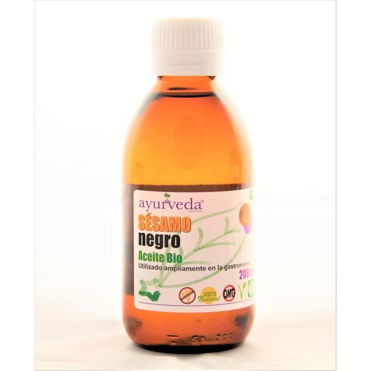 Óleo de Sésamo Preto Bio Ayurveda 200 ml
